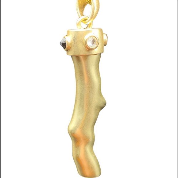 Chicos gold pendant with black and white crystals adjustable 18” -22” chain - Picture 4 of 9